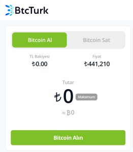 BtcTurk Bitcoin Alma